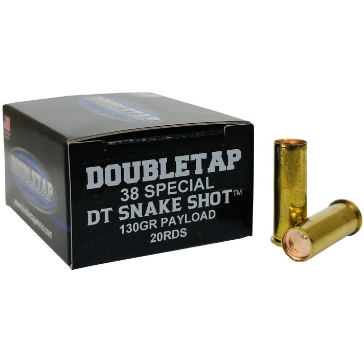 DoubleTap Ammunition 38SPSS2 Snake Shot38Special 130gr 20 Per Box/50 Case