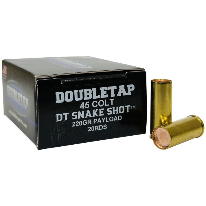 DoubleTap Ammunition 45CSSS2 Snake Shot45Colt 220gr 20 Per Box/50 Case