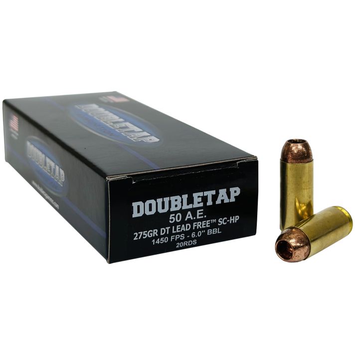 DoubleTap Ammunition 50AE275X DT Lead Free50AE 275gr 20 Per Box/25 Case