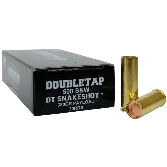 DoubleTap Ammunition 500SWSS2 Snake Shot500S&W Mag 380gr 20 Per Box/25 Case