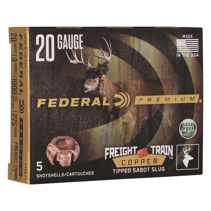Federal P209FT Premium Freight Train 20Gauge 3" SlugShot 5 Per Box/10 Case