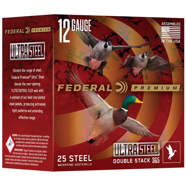 Federal PWUX14235 Premium12Gauge 3" 1 1/4 oz 3/5 Shot 25 Per Box/10 Cs