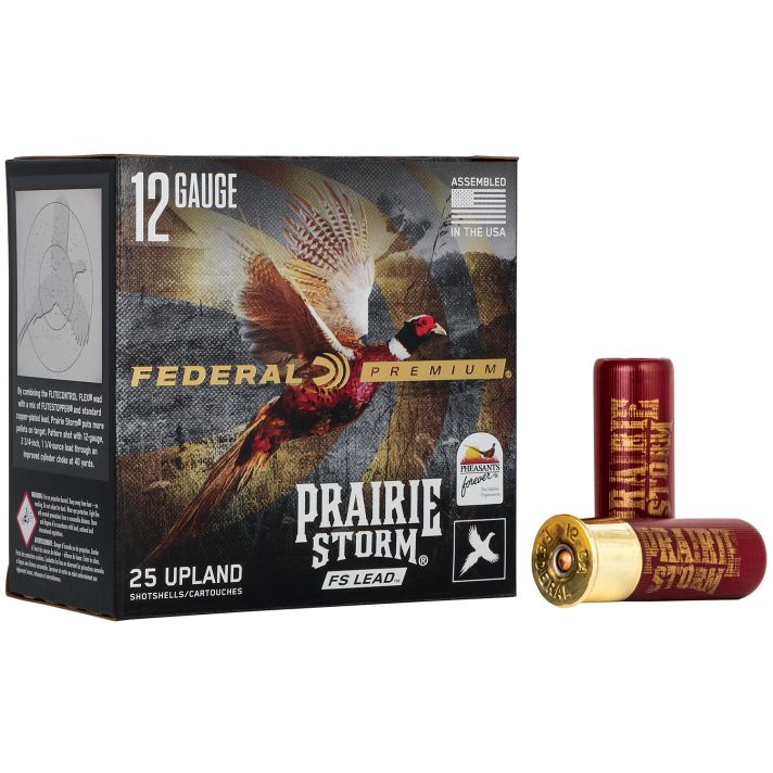 Federal PFX126FS4 Premium Prairie Storm FS 12Gauge 2.75" 1 1/4oz 4Shot 25 Per Box/10 Case