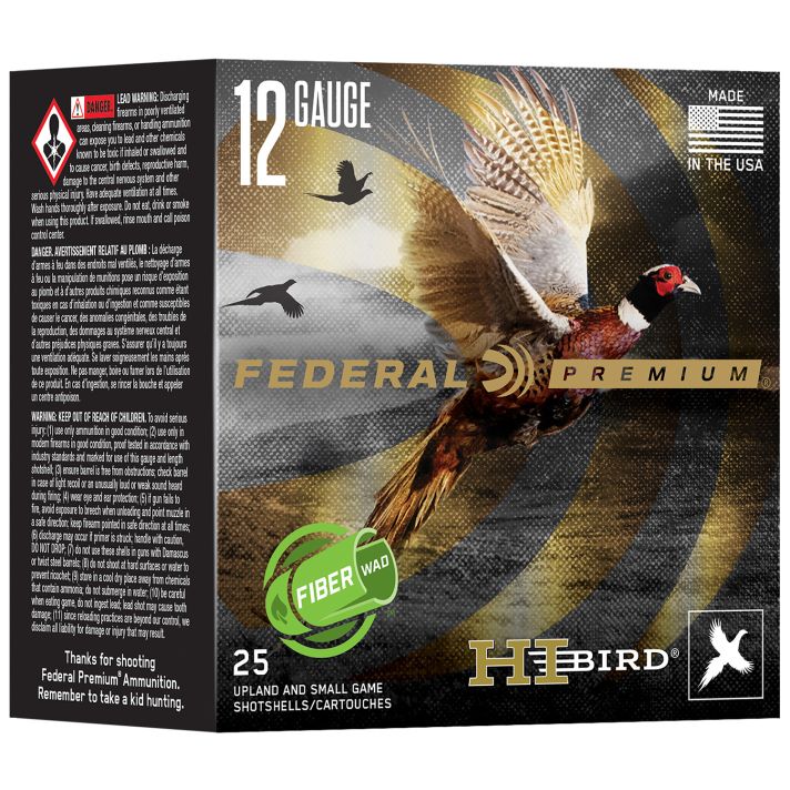 Federal HVFB12HW5 Federal Premium Hi-Bird 12Gauge 2.75" 1 1/4oz 5Shot 25 Per Box/10 Case