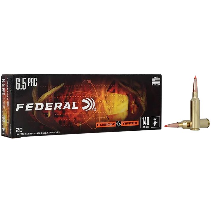 Federal F65PRCTFS1 Fusion6.5PRC 140gr Tipped Fusion 20 Per Box/10 Case