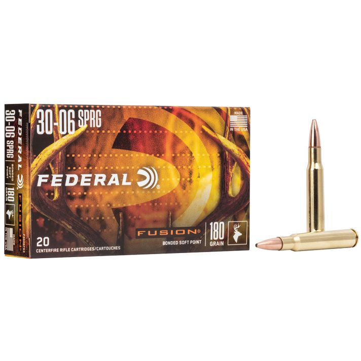 Federal F3006TFS3 Fusion30-06Springfield 180gr Bonded Soft Point 20 Per Box/10 Case