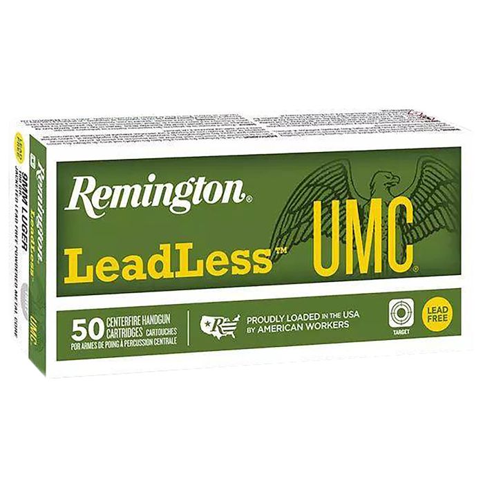 Remington Ammunition R23809 UMC Leadless 9mm 100gr 50 Per Box/10 Case