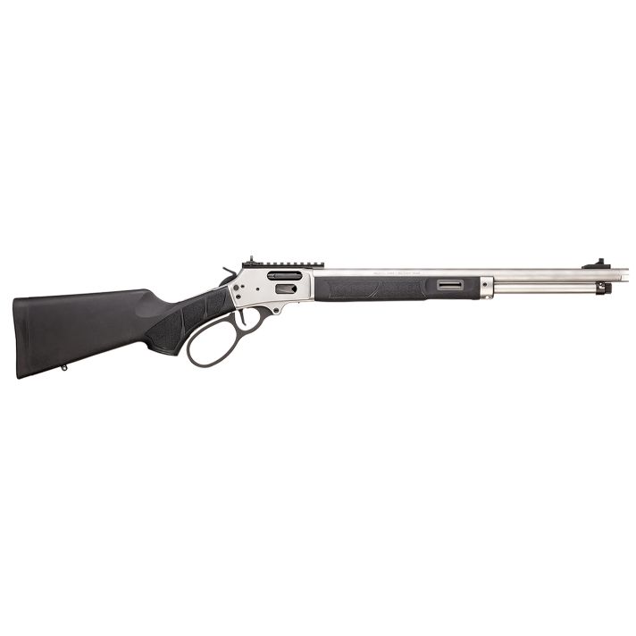 Smith & Wesson 13812 185444 Mag 9+1 19.25" Stainless Steel Threaded Barrel, Picatinny Rail Receiver, Fixed Black Synthetic Stock