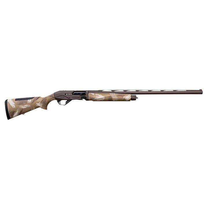 Weatherby XSL1228MAG SorixFull Size 12 Gauge Semi-Auto 3" 2+1 28" Burnt Bronze Cerakote Vent Rib Barrel & Drilled & Tapped Steel Receiver, Slough Camo Synthetic Stock w/Adj Shim, Ambidextrous