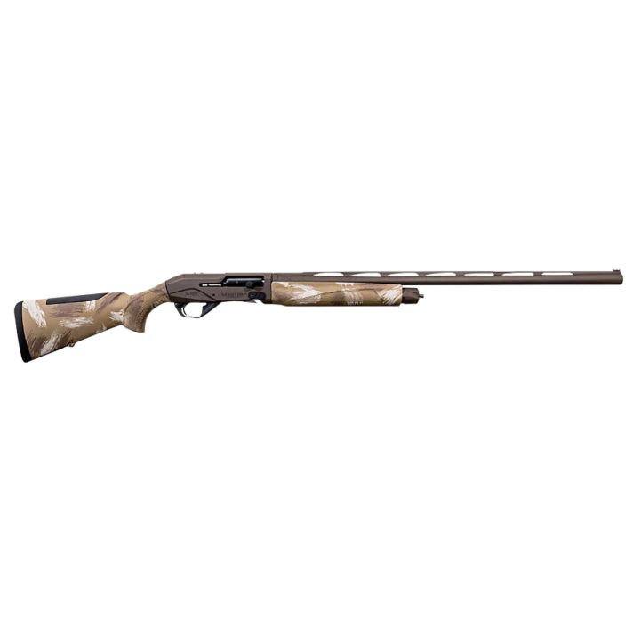 Weatherby XSL2028MAG SorixFull Size 20 Gauge Semi-Auto 3" 2+1 28" Burnt Bronze Cerakote Vent Rib Barrel & Drilled & Tapped Steel Receiver, Slough Camo Synthetic Stock w/Adj Shim, Ambidextrous
