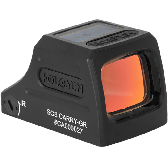 Holosun SCSCARRYGR SCS Carry Black Anodized 1 x 0.58" X 0.77" 2 MOA Green Dot/32 MOA Circle Multi Reticle