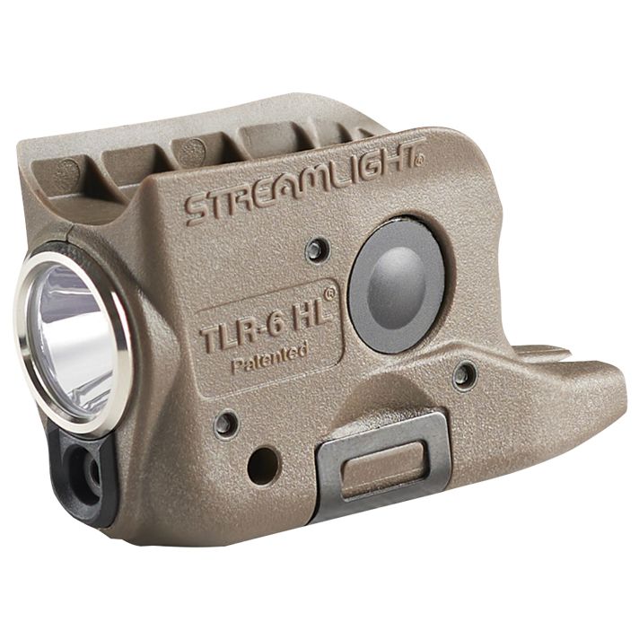 Streamlight 69341 TLR-6 HL Gun LightFlat Dark Earth 300 Lumens White LED/Red Laser Glock 42/43/43X/48