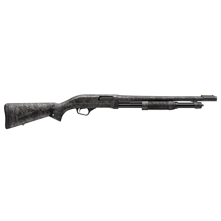 Winchester Repeating Arms 512457395 SXP Defender Compact 12 Gauge Pump 3" 5, 2 3/4" Shells 18" Forged Carbon Hydrodip Steel Barrel, Aluminum Receiver, Fixed Forged Carbon Hydrodip Synthetic Stock