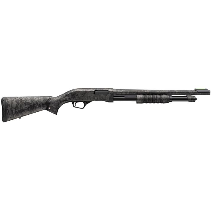 Winchester Repeating Arms 512457695 SXP Defender Compact 20 Gauge Pump 3" 5, 2 3/4" Shells 18" Forged Carbon Hydrodip Steel Barrel, Aluminum Receiver, Fixed Forged Carbon Hydrodip Synthetic Stock