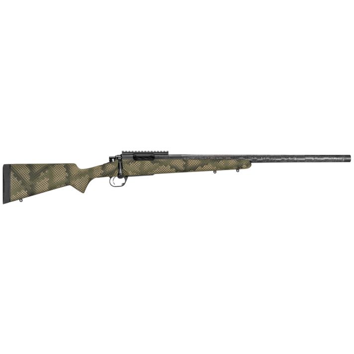 Proof Research 118450 Glacier TI 308 Win 4+1 20" Carbon Fiber Match Grade Threaded Barrel, Black Cerakote Titanium Receivern w/Picatinny Rail, Fixed PROOF Hunter TFDE Carbon Fiber Stock
