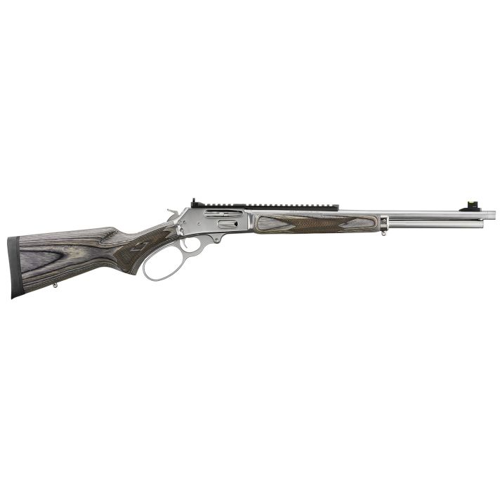 Marlin 70905 336Full Size 30-30 Win 6+1 19.10" Polished Stainless Steel Threaded Barrel, Polished Stainless Steel Receiver, Fixed Gray Laminate Stock