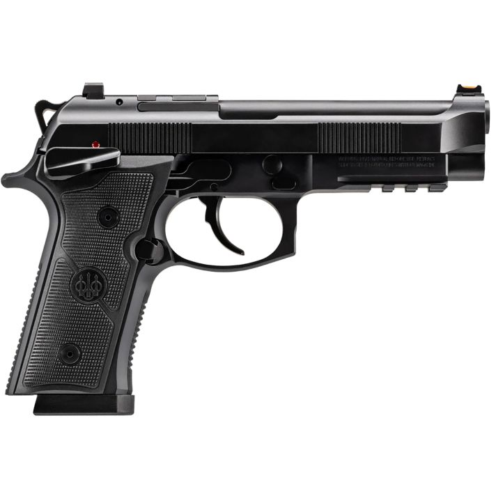 Beretta USA J92XFMSDA15 92GTS9mm Luger 15+1 4.70" Black Inox Steel Barrel, Black Cerakote Optic Ready/Serrated Steel Slide + Aluminum Frame w/Beavertail & Picatinny Rail, Ambidextrous