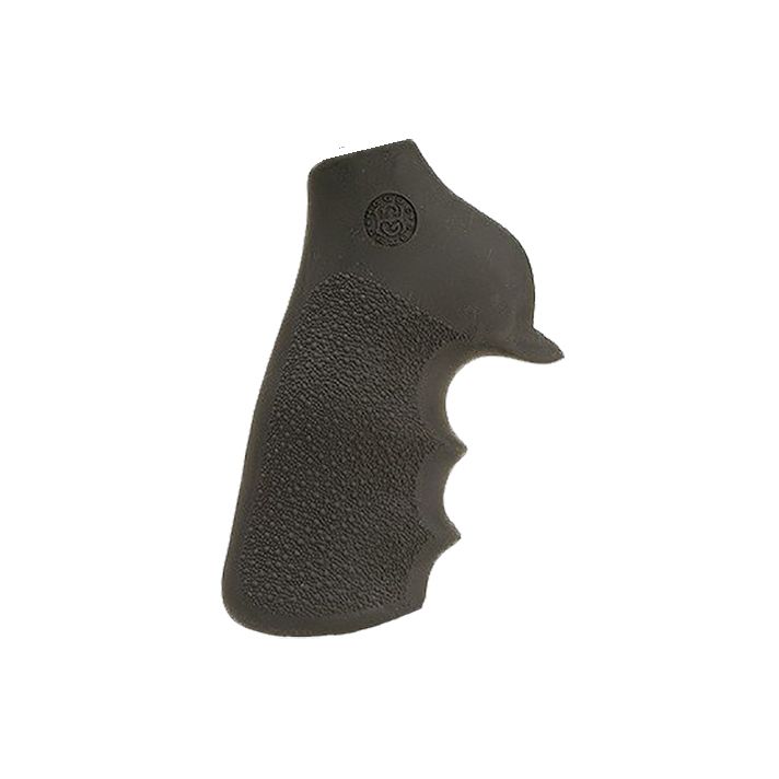 Hogue 80020 Tamer Grip Black Rubber with Finger Grooves for Ruger GP100, Super Redhawk