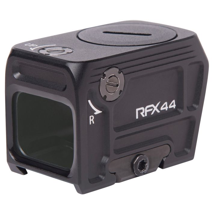 Viridian 9810112 RFX44Black Anodized 1 x 21 mm x 16.5 mm 5 MOA Green Dot ACRO Footprint/Picatinny Low Mount