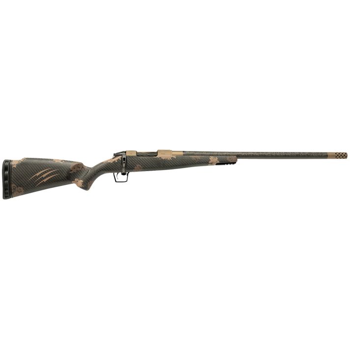 Fierce Firearms ROG65PRC20BRS Carbon RogueFull Size 6.5 PRC 3+1 20" Hand Lapped/Match Grade Threaded Barrel, Smoked Bronze Cerakote Steel Receiver, Sonora Ambush Camo Fierce Rogue Carbon Fiber Stock