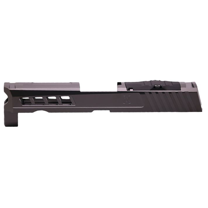 True Precision Inc TPP32CSBCRMR Axiom Optic Cut Slide Fits Sig P320 Black DLC Anodized 416R Stainless Steel