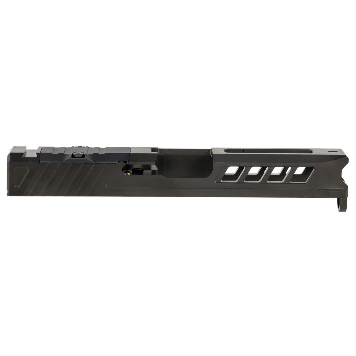 True Precision Inc TPG19SBCRMR Axiom Optic Cut Slide Fits Glock 19 Gen1-3 Black DLC Anodized 416R Stainless Steel