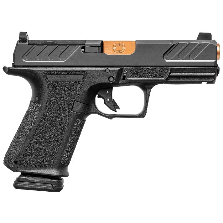 Shadow Systems SS-1305 MR920 Foundation 9mm Luger 15+1 4" Bronze TICN Match Grade Barrel & Optic Cut/Serrated/SS Logo Stainless Steel Slide, Black Polymer Frame w/Beavertail & Picatinny Rail,