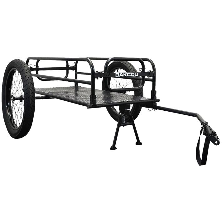 Bakcou E-bikes AFCT Cargo EBike TrailerIncludes Kickstand Black 70"