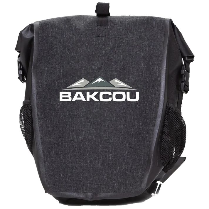 Bakcou E-bikes APB Pannier Bag Black Heavy Canvas Fabric 2 Bags