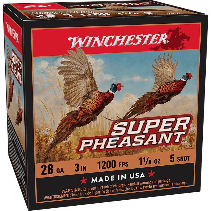 Winchester Ammo X283PH5 Super Pheasant28Gauge 3" 1 1/8oz 5Shot 25 Per Box/10 Case