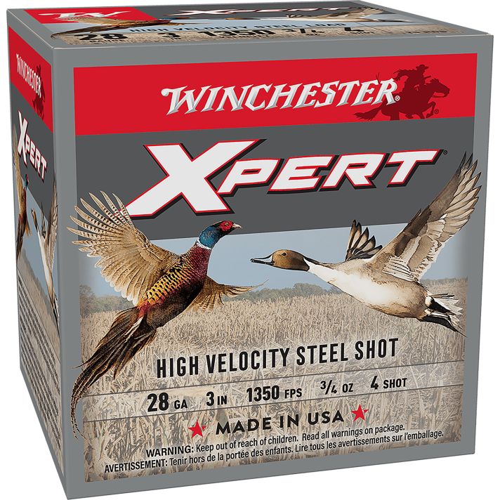 Winchester Ammo WEXP2834 Xpert High Velocity 28Gauge 3" 3/4oz 4Shot 25 Per Box/10 Case