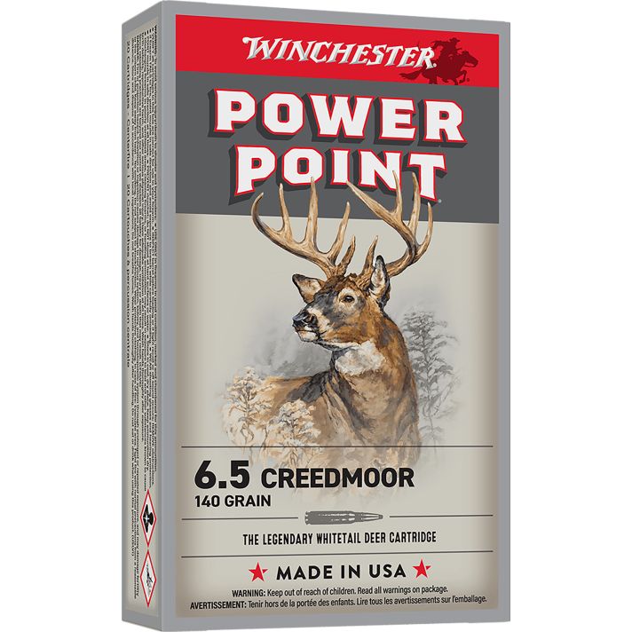 Winchester Ammo X652 Power-Point6.5Creedmoor 140gr 20 Per Box/10 Case
