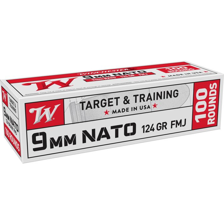 Winchester Ammo W9NATOVP 9mm 124gr Full Metal Jacket 100 Per Box/10 Case