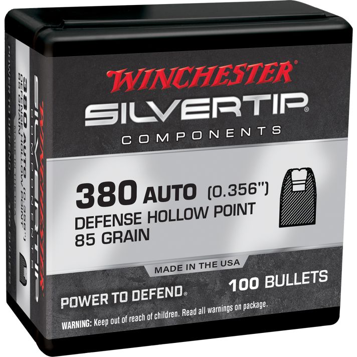 Winchester Ammo WB380ST85X Silvertip380ACP 85gr 100 Per Box/10 Case