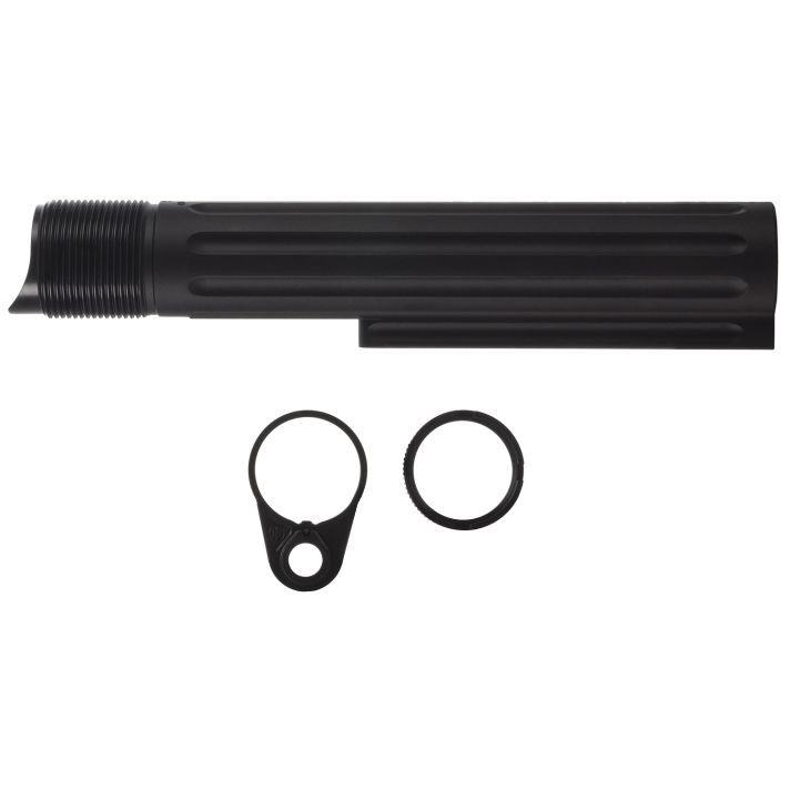 Primary Weapons 4G2BTMB-1F Castle Nut7075 T-6 Aluminum Black Anodized