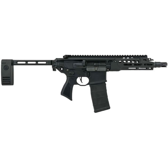 Sig Sauer PMCX556N7BLTPCB MCX Rattler LT 223 Rem/5.56 NATO 5.56mm 30+1 7.75" QD Flash Hider Muzzle, Black Anodized Aluminum Picatinny Rail Receiver, SIG Folding Pivoting Contour Brace, Ambidextrous