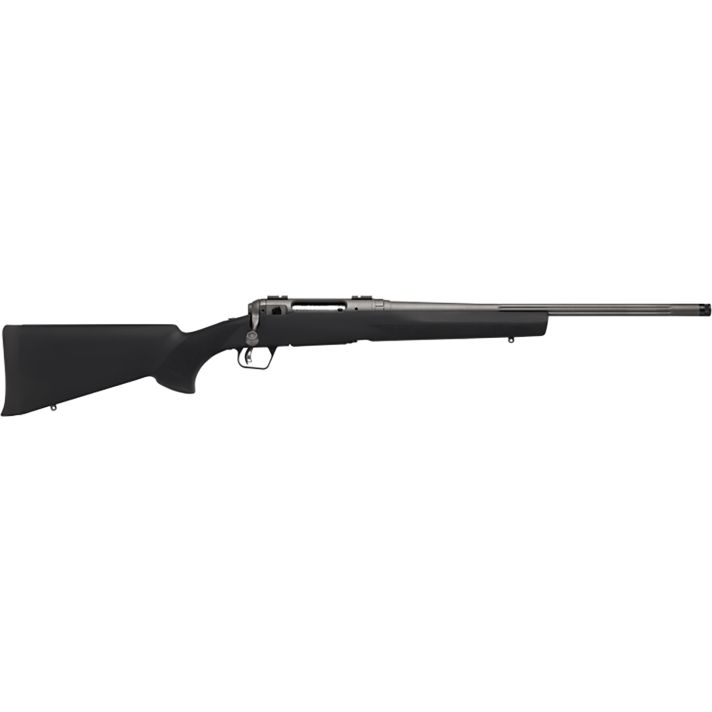Savage Arms 58266 110 Trail Hunter Lite Full Size 223 Rem 4+1 20"Fluted/Threaded Barrel, Drilled & Tapped Steel Receiver, Black Fixed Synthetic Stock
