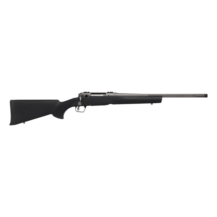 Savage Arms 58279 110 Trail Hunter Lite Full Size 300 Win Mag 3+1 20" Fluted/Threaded Barrel, Drilled & Tapped Steel Receiver, Black Fixed Synthetic Stock