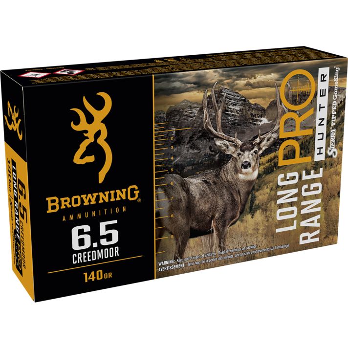 Browning Ammo B192500652 Long Range Pro6.5Creedmoor 140gr 20 Per Box/10 Case