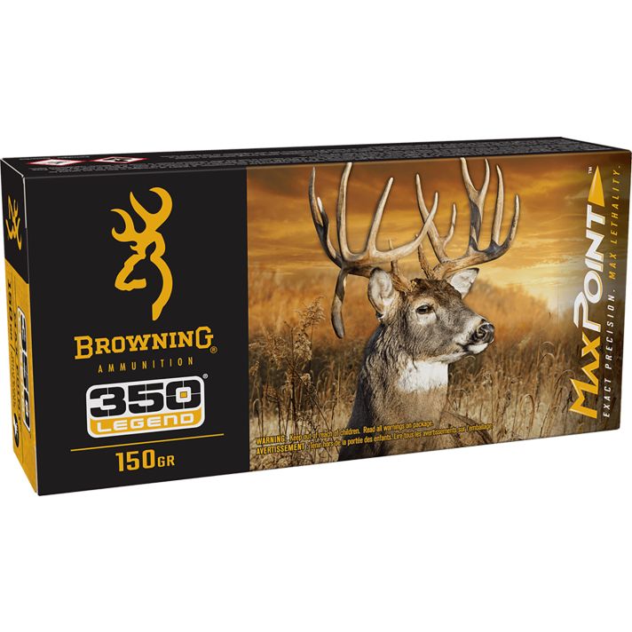 Browning Ammo B192103502 Max Point350Legend 150gr 20 Per Box/10 Case