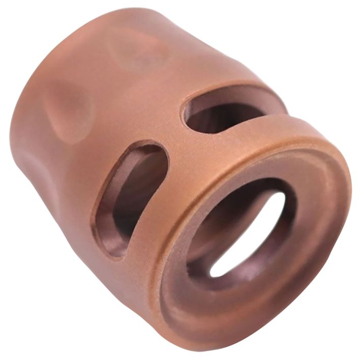 True Precision Inc TPSMICROC Micro Compensator S-Type Copper 416R Stainless Steel 1/2"x28 Threads 9mm/380 ACP