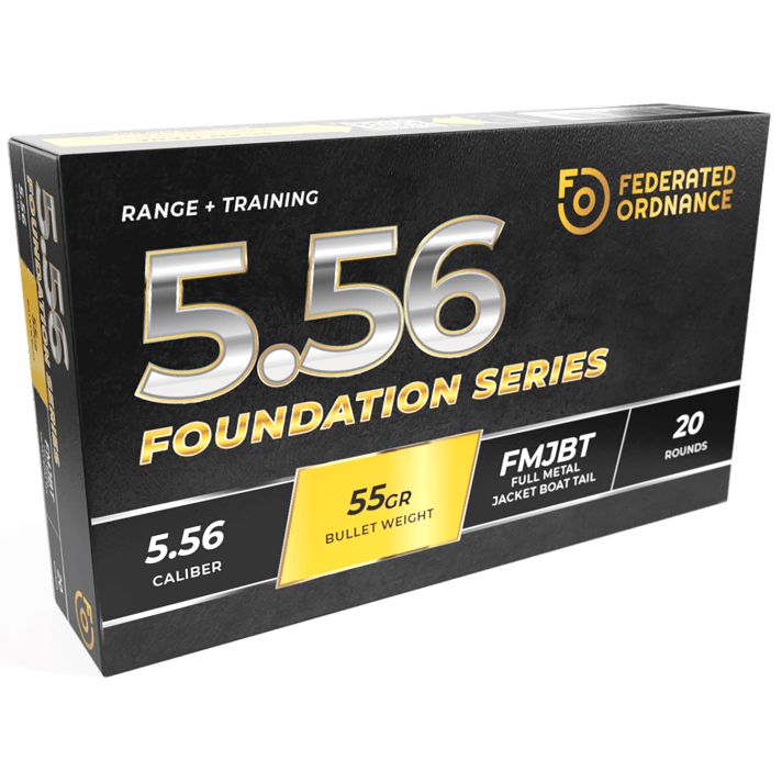 Nemo Arms 556M193NA55FO 5.56mm 55gr Full Metal Jacket Boat Tail 20 Per Box/50 Case