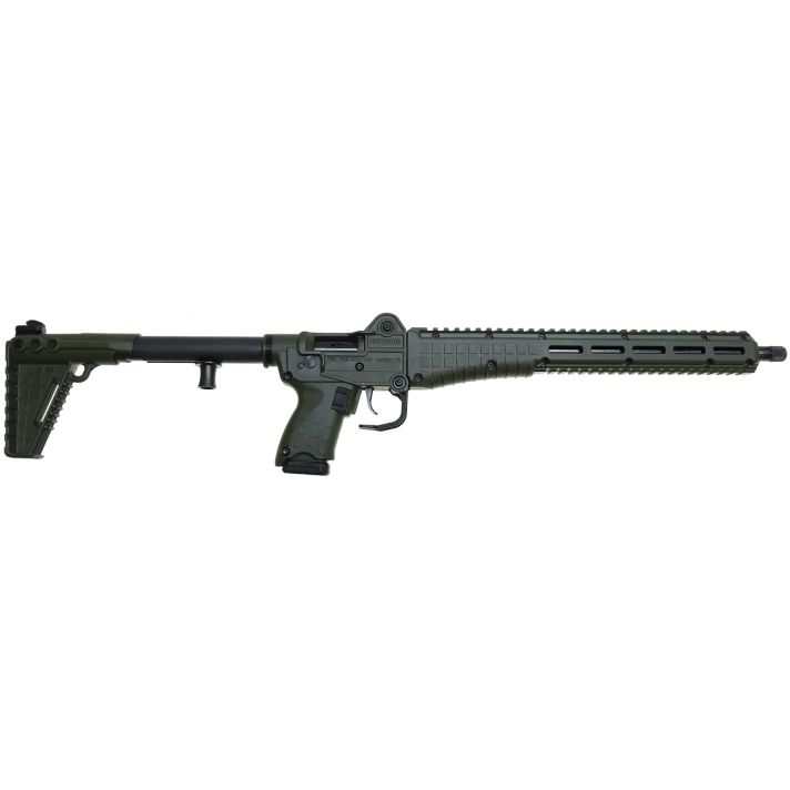 Kel-Tec SUB2K9GLKGRN SUB2000 Gen3 9mm Luger 15+1 16.15" Black Steel Threaded Barrel, Green Picatinny Rail Aluminum Receiver, M-LOK Handguard, Green Synthetic Folding Stock, Black Polymer Grip