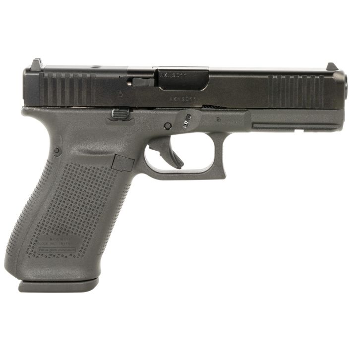 Glock UA205S201MOS G20 Gen5 MOS Standard 10mm Auto 10+1 4.61" Black GMB Barrel, Black nDLC Serrated Slide, Black Polymer Frame w/Picatinny Rail, Black Textured Grip, Ambidextrous, USA Made