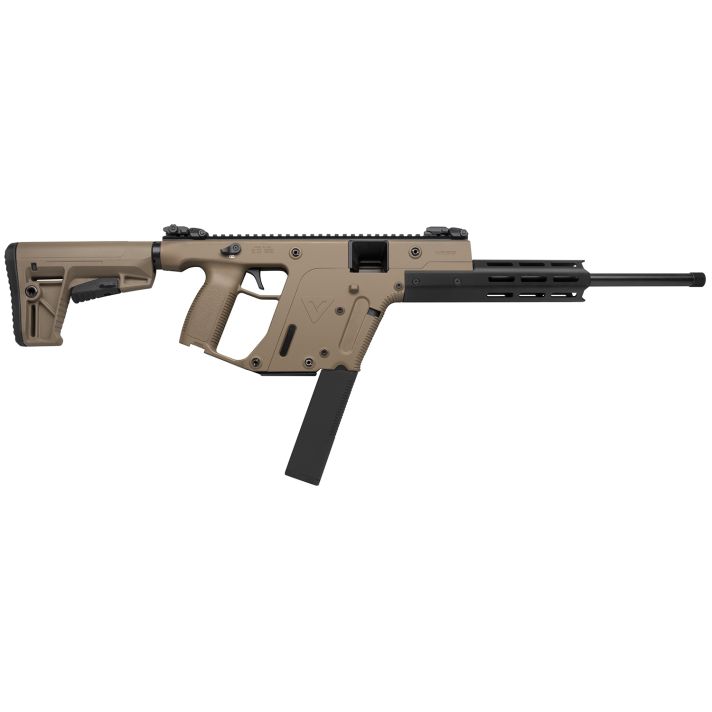 Kriss USA KV22CFD03 Vector CRB G2 Full Size 22 LR 30+1 16" Black Nitride Threaded Barrel, Flat Dark Earth 1:10" Aluminum Receiver, M-LOK Handguards, Flat Dark Earth Synthetic 6 Position Stock
