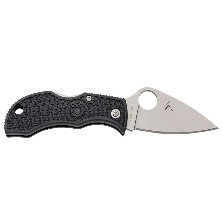 Spyderco MBKLFP Manbug1.90" Stonewashed VG-10 SS Blade/ Black Textured FRN Handle