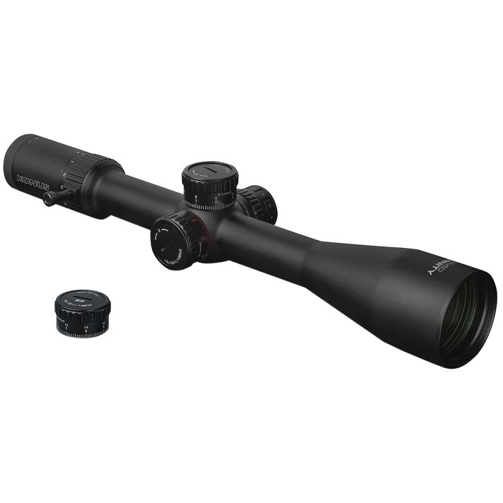 Konus 7295 EternityBlack 6-24x50mm Illuminated Red Engraved PRS Ballistic Reticle