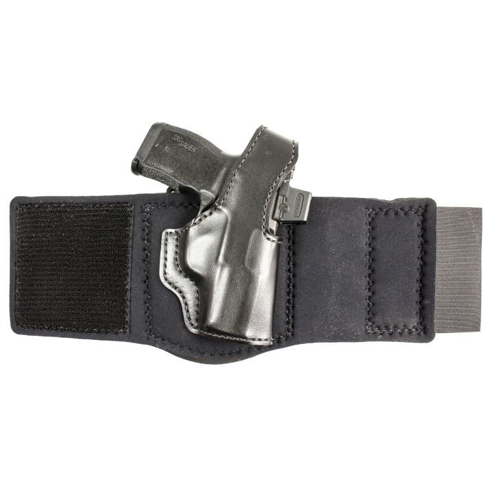 DeSantis Gunhide 014PC9YZ0 Die Hard RigAnkle Black Sig Sauer P365 w/Red Dot Right Hand