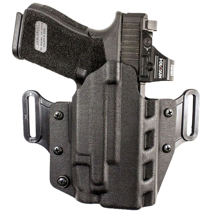 DeSantis Gunhide 195KA6VZ0 Veiled PartnerOWB Black Glock 19/23/32/45 Ambidextrous