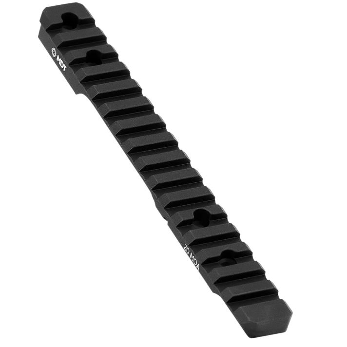 Mdt Sporting Goods Inc 102189BLK Picatinny Scope RailBlack Anodized Aluminum 11" Long Fits Howa 1500 Short Action, 20 MOA